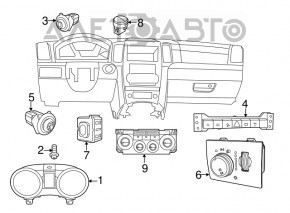Dodge Durango 11-13 Fuel Door Button