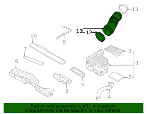 VW Jetta 22-26 air duct from 1.5T filter