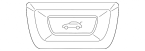 Button for opening the trunk lid BMW 7 G11 G12 16-22 interior
