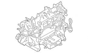 Heater housing bare lower BMW 5 F10 10-16 2 zone cl
