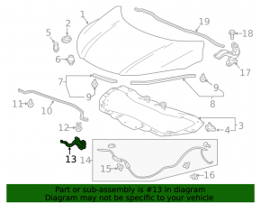 Hood Lock Honda HR-V 16-22