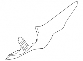 Rear pillar trim left Nissan Versa 12-19 usa