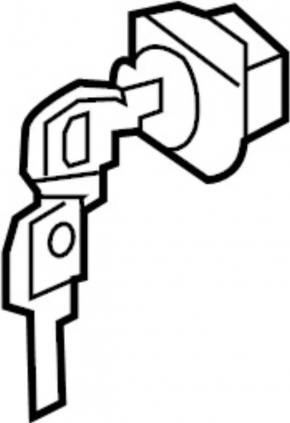 Front left lock cylinder Infiniti QX30 17-19