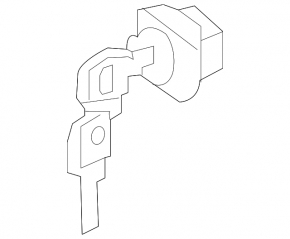 Front left lock cylinder Infiniti QX30 17-19