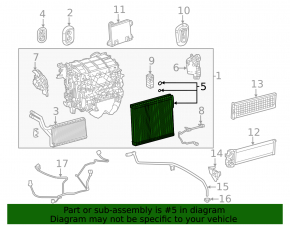 Toyota Highlander 20-23 hybrid evaporator