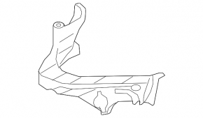 Front bumper mount under the headlight, inner left, Audi A5 08-12