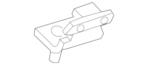 Trunk door hinge right Porsche Macan 15-