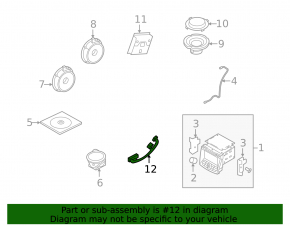 Hyundai Sonata 11-15 audio amplifier wire