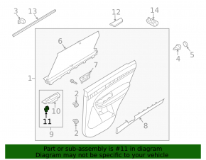 Rear left window lift control Kia Sorento 10-15