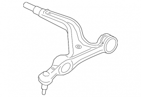 Lower front left control arm for a Porsche Panamera 17-23