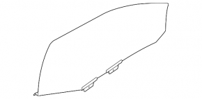 Front right door glass Ford Explorer 11-17