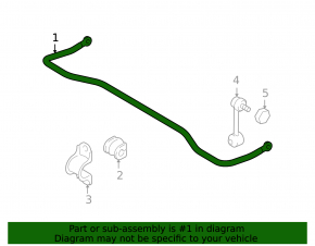 Rear stabilizer bar for Mazda6 09-13