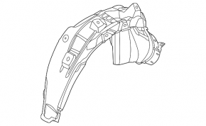 Rear left fender liner Ford Bronco Sport 21-25