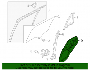 Mazda CX-50 23-25 inner rear left door panel