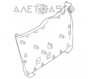 Lower tailgate trim for Mercedes X164 GL, beige