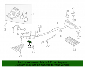 Front muffler bracket Infiniti QX50 19-20