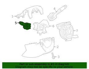 Steering column switch left Chevrolet Malibu 16-23 with AUTO