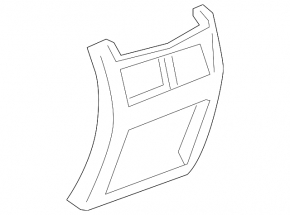 Rear center console trim Cadillac ATS 13 - brown, scratches
