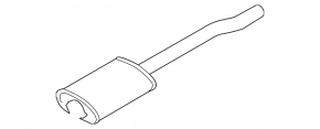 Exhaust pipe center section Volvo XC60 22-25 B5