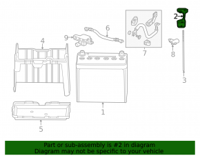Battery mount Honda Accord 13-17 type 2, 3 parts