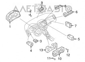 Headlight control VW Tiguan 09-18 under PTF