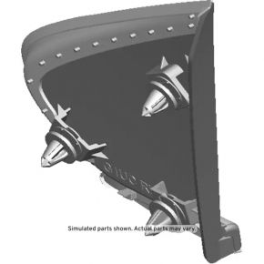 Plug triangle wing front right Chevrolet Trax 15-20 structure with chrome molding