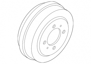 Rear left brake drum Nissan Sentra 13-19