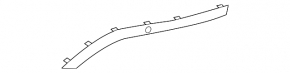 Right rear bumper molding Audi Q8 19-23