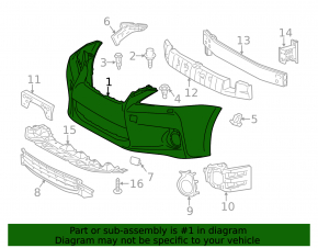 Bare front bumper Lexus CT200h 11-13 prerest