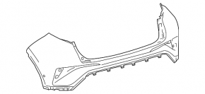 Naked rear bumper for Toyota C-HR 18-23 Turkey built