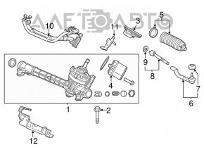 Steering rod left Acura ILX 13- CTR