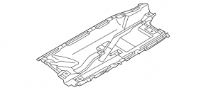 Mitsubishi Outlander 22-25 front right underbody protection, tear