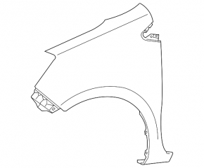 Front right fender for Toyota Prius C 12-16