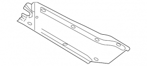 Left underbody protection for Audi A3 8V 15-19 convertible