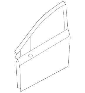 Door bare front left Subaru XV Crosstrek 13-17 orange G2U