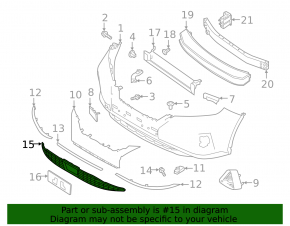 Lower grille front bumper Nissan Murano z52 19-