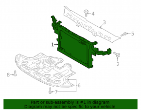 TV panel radiator Kia Niro 17-22 HEV, PHEV