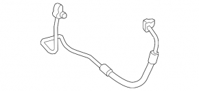 Air conditioning condenser-compressor tube BMW X1 F48 16-19 B46 type 2