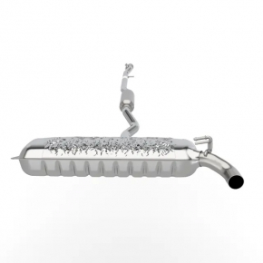 Muffler rear with barrel Jeep Patriot 11-17 AWD
