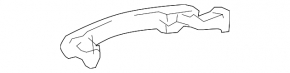Toyota Sienna 11-20 outer rear left door handle structure
