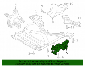 Front subframe bracket left Audi Q5 80A 18-24