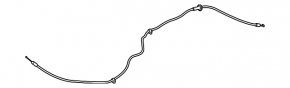 Kia Soul 20-25 hood release cable, rear long section