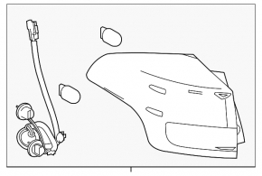 Left outer fender light for a 2013-2015 Toyota Rav4 (pre-restored)