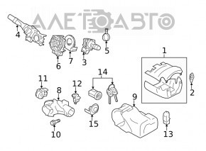 Steering column switch left Subaru XV Crosstrek 18-23 under auto