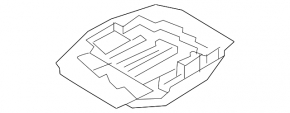 Foam plastic for the tool Infiniti Q50 14- without spare wheel