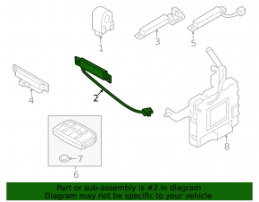 Antenna Keyless Hyundai Sonata 20 - rear