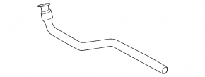 Left exhaust pipe Porsche Macan 15-18 3.0T, 3.6T