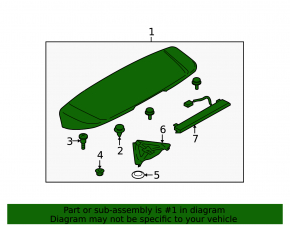 Subaru b9 Tribeca 06-07 Tailgate Spoiler with Brake Light