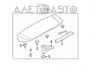 Subaru b9 Tribeca 06-07 Tailgate Spoiler with Brake Light