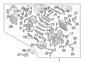 Actuator motor drive heater air conditioner Hyundai Elantra AD 17-20